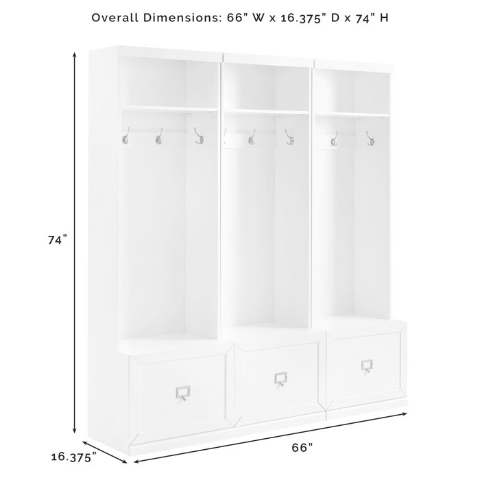 Laurel Foundry Modern Farmhouse Crestshire 66'' Wide Hall Tree with